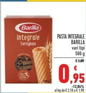 Conad Barilla Integrale Fusilli 500 G(ml) offerta