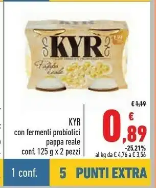 Kyr Yogurt Con Fermenti Probiotici Pappa Reale
