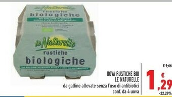Conad Le Naturelle Uova Rustiche offerta