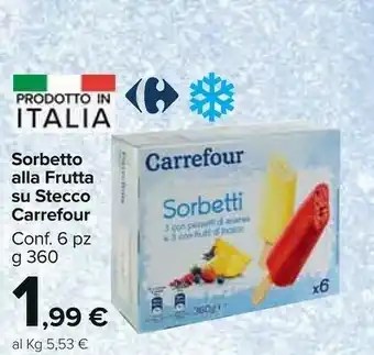 Carrefour Market Carrefour Sorbetto Alla Frutta Su Stecco offerta
