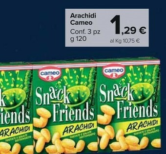 Carrefour Market Cameo Cameo - Snack Friends Arachidi 120 g(ml) offerta