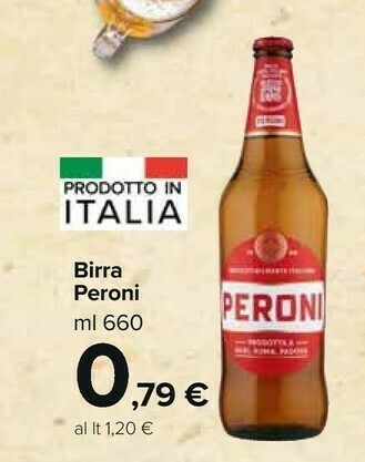Carrefour Market Peroni Birra 660 G(ml) offerta