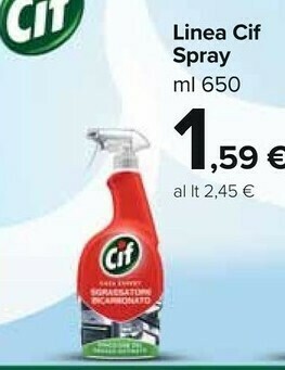 Carrefour Market Cif Linea Spray offerta
