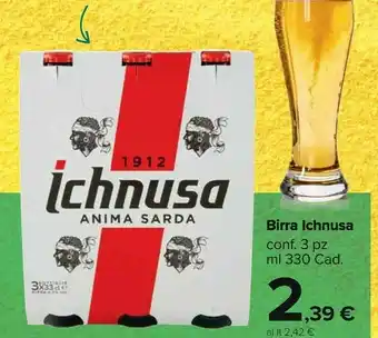 Carrefour Market Ichnusa Birra 330 G(ml) offerta
