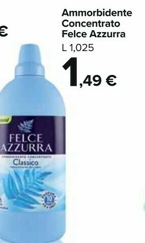 Carrefour Market Felce Azzurra Ammorbidente Concentrato offerta