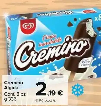 Carrefour Market Algida Cremino L'Unico Inimitabile 336 G(ml) offerta