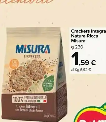 Carrefour Market Misura Misura - Fibrextra Ciambellina Integrale 230 g(ml) offerta