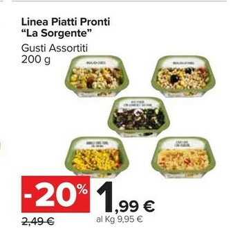 Carrefour Market Linea Piatti Pronti La Sorgente offerta