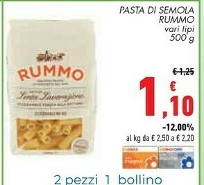 Conad Rummo Pasta Di Semola offerta