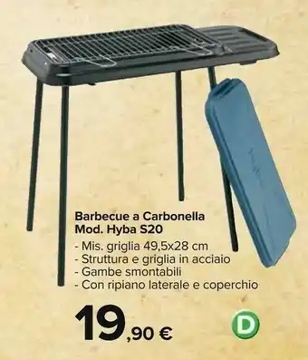 Carrefour Market Bavaria Barbecue A Carbonella offerta