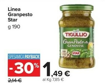 Carrefour Market Star Linea Granpesto offerta