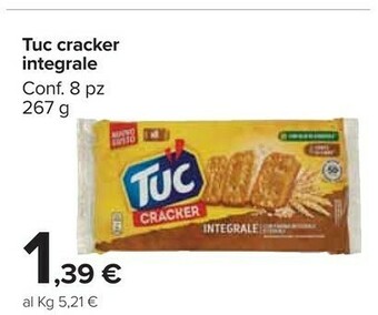 Carrefour Market Saiwa Tuc Cracker Integrale offerta