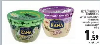 Conad Rana Giovanni - Pesto Fresco Di Radicchio 140 G(ml) offerta