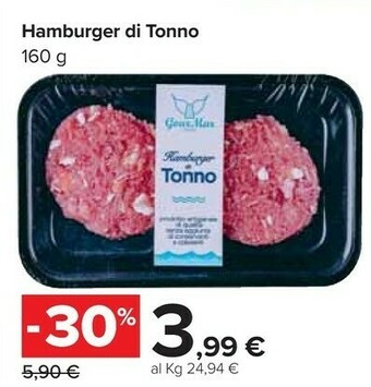 Carrefour Market Hamburger Di Tonno offerta