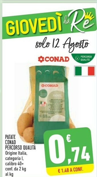 Conad Conad Patate offerta