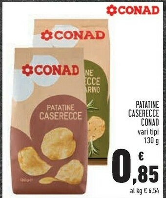Conad Conad - Le Patatine Caserecce 130 G(ml) offerta