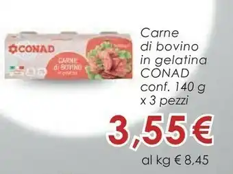 Conad Conad - Carne Di Bovino In Gelatina 420 G offerta