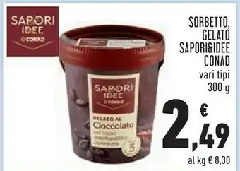 Conad Sapori & Idee Conad Sorbetto, Gelato offerta