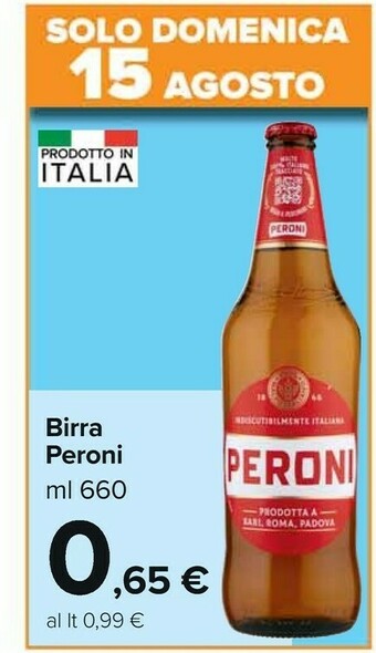 Carrefour Market Peroni Birra 660 G(ml) offerta