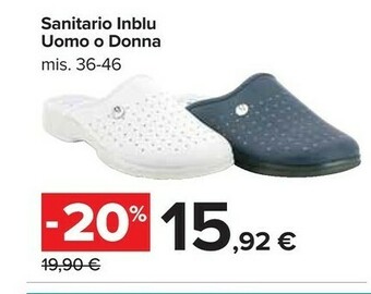 Carrefour Market Sanitario Inblu Uomo E Donna offerta