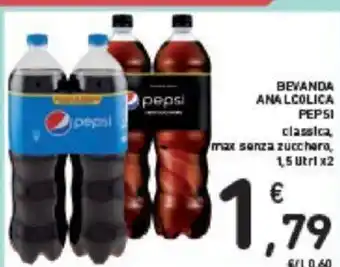 Conad Pepsi Bevanda Analcolica classica, 1,5 litri x 2 offerta