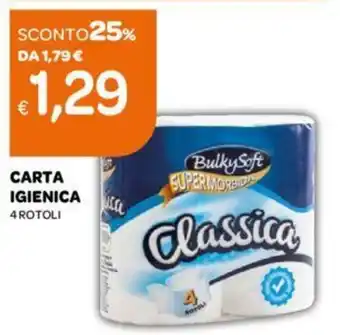 Ekom Bulky Soft Carta Igienica 4 rotoli offerta