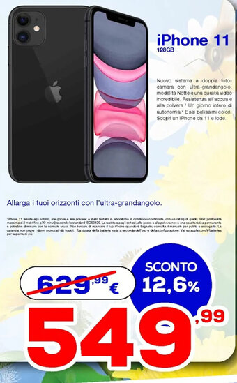 Euronics iPhone 11 128GB offerta