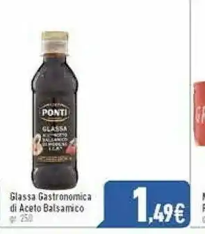 C+C Italmarket Ponti Glassa Gastronomica All'Aceto Balsamico Di Modena 250 G(ml) offerta