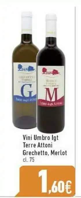 Vini Umbro Igt Terreattoni Grechetto, Merlot