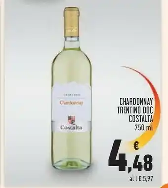 Conad Margherita Costalta Chardonnay Trentino DOC offerta