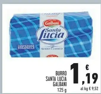 Conad Margherita Galbani Mozzarella Santa Lucia 125 G(ml) offerta