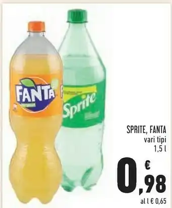 Conad Margherita Sprite - Fanta Orange offerta