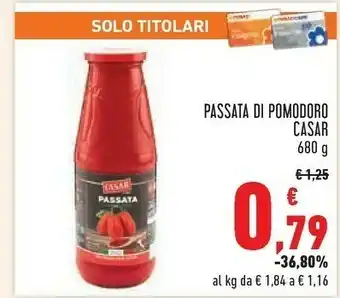 Conad Margherita Casar Passata Di Pomodoro offerta