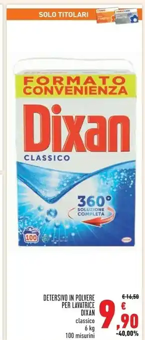 Conad Margherita Dixan Detersivo Per Lavatrice offerta