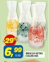 Brocca vetro colori ass
