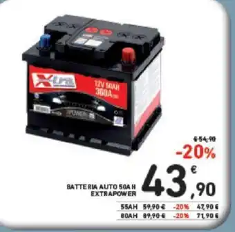 Conad Batteria Auto 50 A H Extra Power offerta