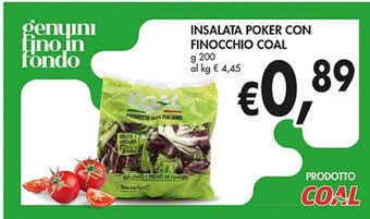 Coal Coal insalata poker con finocchio offerta