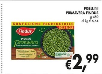Coal Findus pisellini primavera offerta