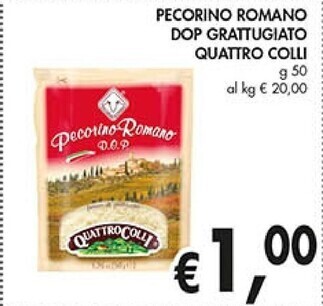 Quattrocolli pecorino romano dop grattugiato
