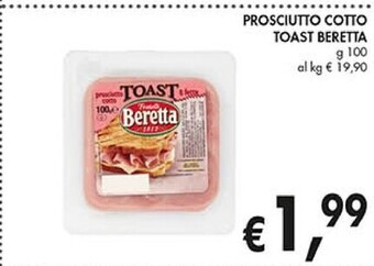Coal Beretta prosciutto cotto toast offerta