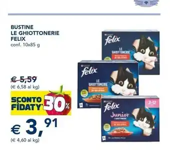 Esselunga Felix bustine le ghiottonerie offerta