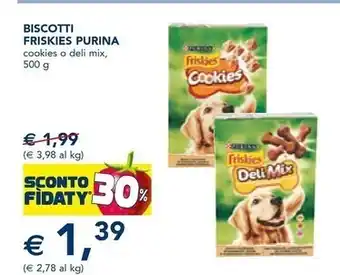 Esselunga Purina biscotti friskies offerta