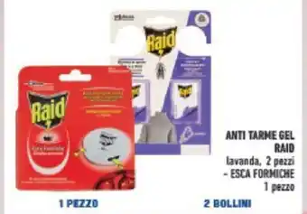 Conad Raid Anti Tarme Gel lavanda 2 pezzi offerta