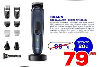 Euronics Braun Regolabarba - Series 7 MGK7421 offerta