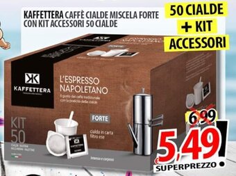 Il Genio Supermercato Kaffettera Caffè Cialde Miscela Forte con Kit Accessori 50 Cialde offerta