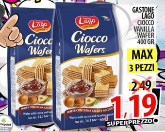 Il Genio Supermercato Gastone Lago Ciocco Vanilla Wafer 400 gr offerta