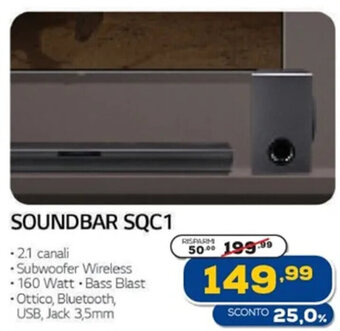 Euronics LG Soundbar SQC1 offerta