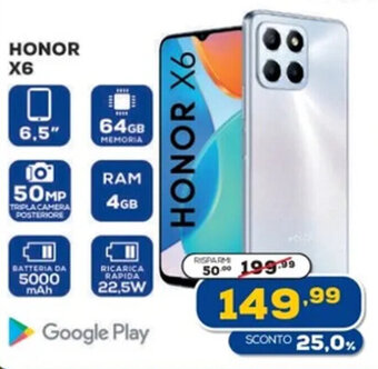 Euronics Honor X6 offerta