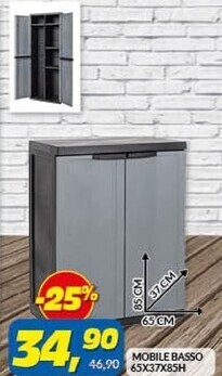 Mobile basso 65x37x85h