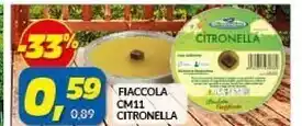 Risparmio Casa Fiaccola cm 11 citronella offerta